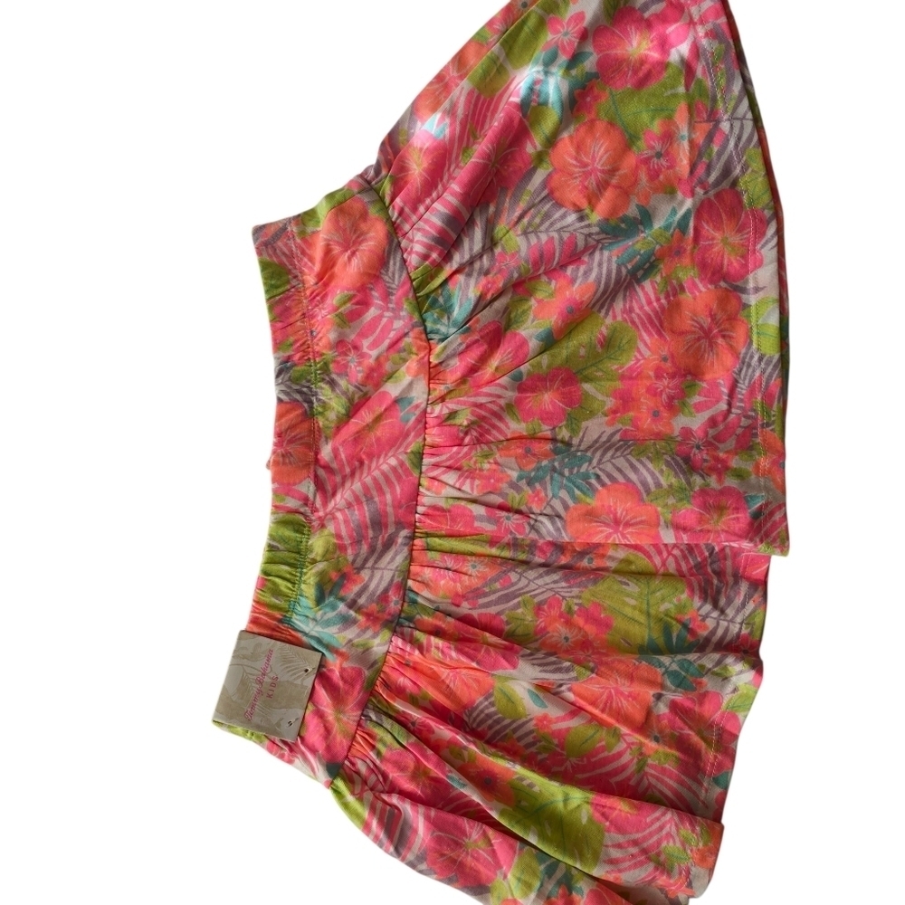 NWT Tommy Bahama Tropical Neon Pink Floral Skort & Hibiscus Sequin Top - Picture 3 of 4